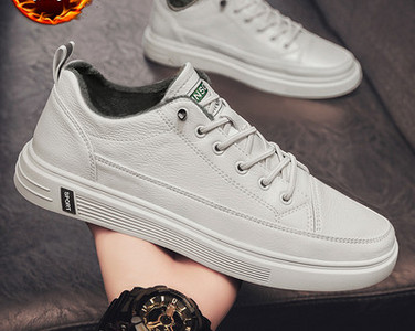 Öko-nahast sooja voodriga meeste sügis-talvised tossud