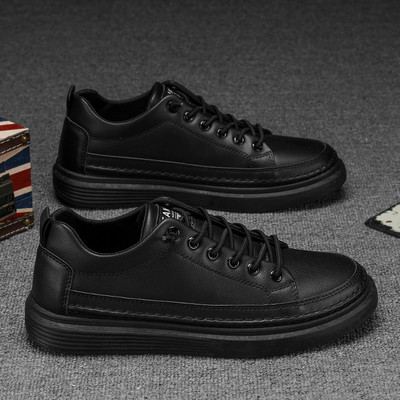 Öko-nahast sooja voodriga meeste sügis-talvised tossud