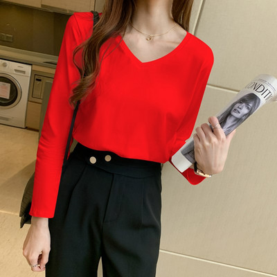 Tricou dama cu maneca lunga in mai multe culori