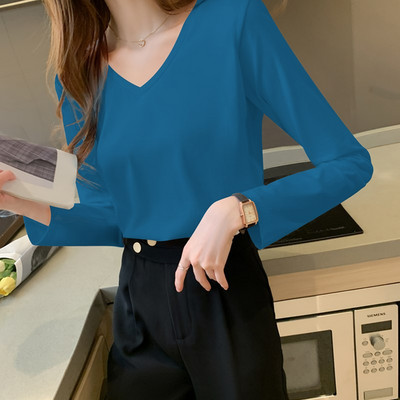 Tricou dama cu maneca lunga in mai multe culori