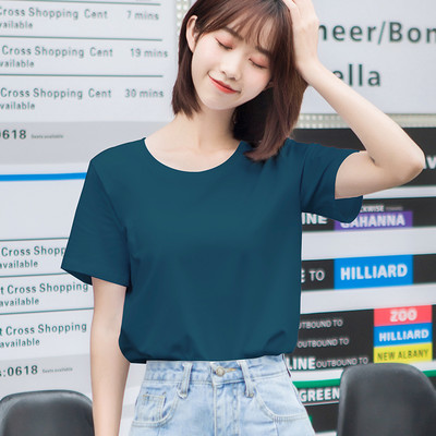 Tricou curat dama model nou cu maneca scurta in mai multe culori