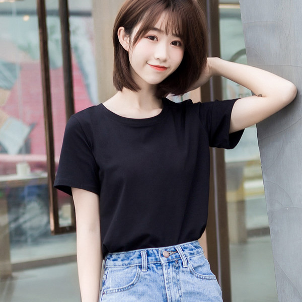 Tricou curat dama model nou cu maneca scurta in mai multe culori