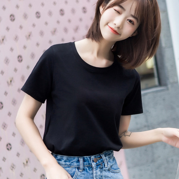 Tricou curat dama model nou cu maneca scurta in mai multe culori