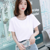 Ležerna obična majica s okruglim izrezom