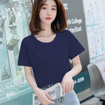 Ležerna obična majica s okruglim izrezom