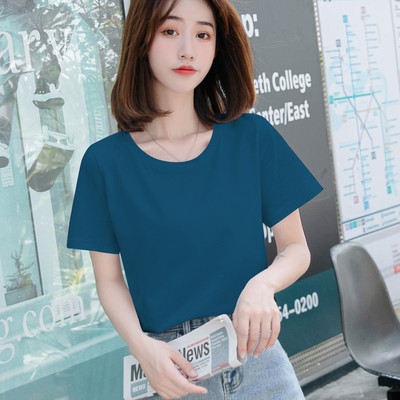 Ležerna obična majica s okruglim izrezom