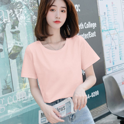 Ležerna obična majica s okruglim izrezom