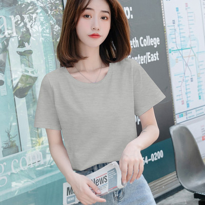 Ležerna obična majica s okruglim izrezom