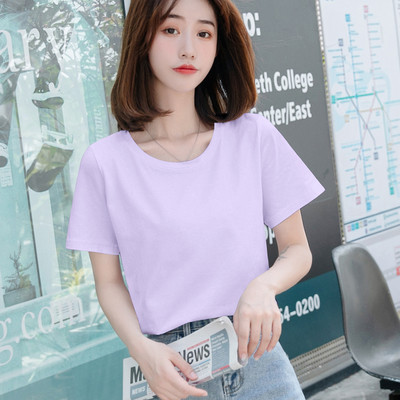 Ležerna obična majica s okruglim izrezom