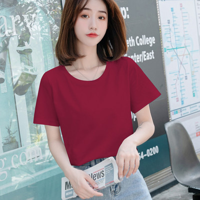 Ležerna obična majica s okruglim izrezom