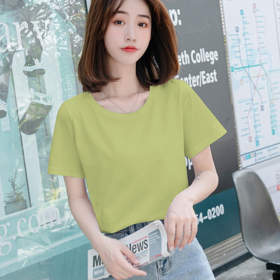 Ležerna obična majica s okruglim izrezom