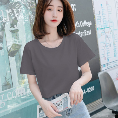 Ležerna obična majica s okruglim izrezom