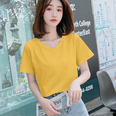 Ležerna obična majica s okruglim izrezom