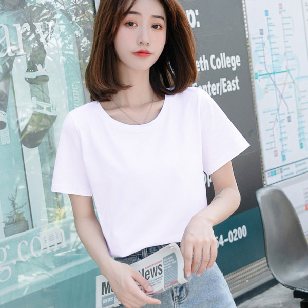 Ležerna obična majica s okruglim izrezom