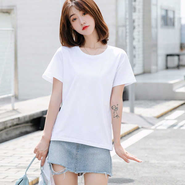 Ležerna obična majica s okruglim izrezom