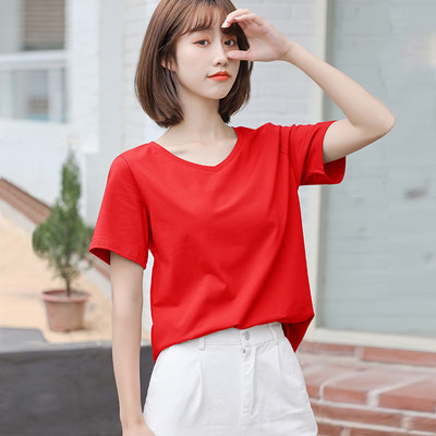 Tricou lat din bumbac cu o inscripție - diverse aplicații