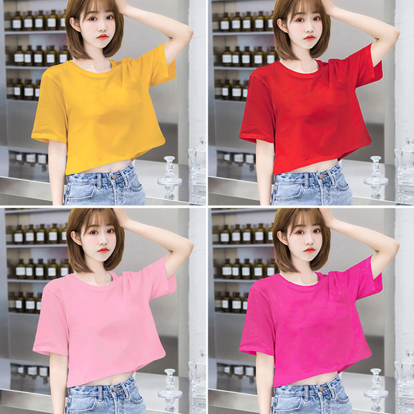 Īss vasaras T-krekls ar apdruku