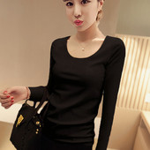 Uue mudeli naiste pluus ovaalse või spitsikaelusega