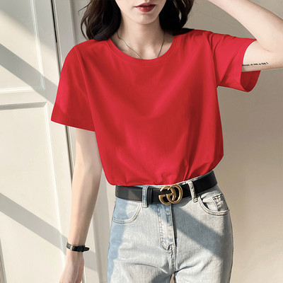 Tricou din bumbac monocolor cu mâneci scurte