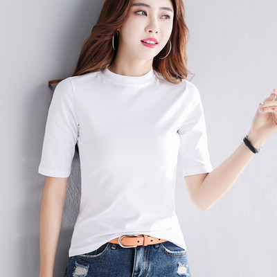 Naiste vabaaja pluus 3/4 varrukatega ja madala kraega