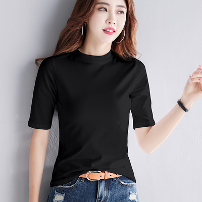 Naiste vabaaja pluus 3/4 varrukatega ja madala kraega