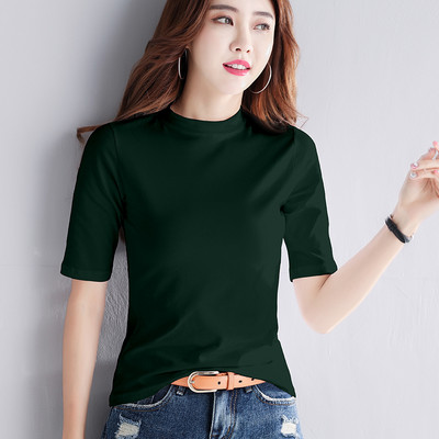 Naiste vabaaja pluus 3/4 varrukatega ja madala kraega