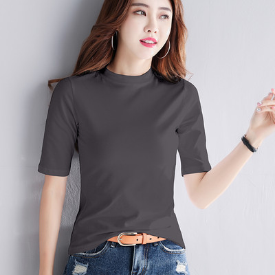 Naiste vabaaja pluus 3/4 varrukatega ja madala kraega