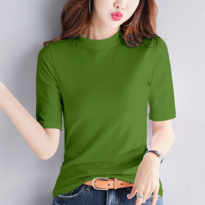 Naiste vabaaja pluus 3/4 varrukatega ja madala kraega