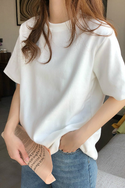 Običan model ženske majice kratkih rukava - više boja