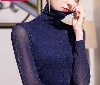 Sjajna ženska bluza s polo kragnom