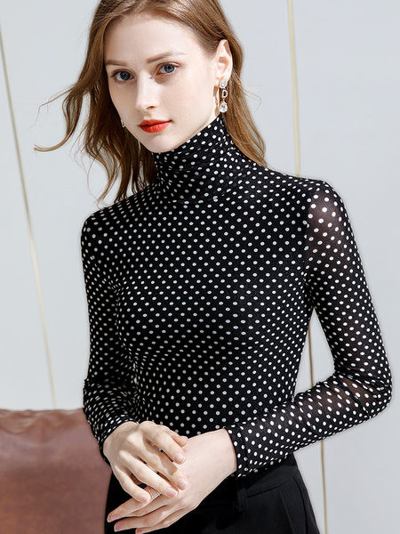 Bluză de damă cu guler polo - modele diferite