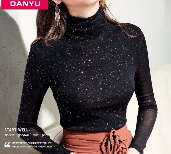 Moderna ženska polo majica sa sjajnim efektom