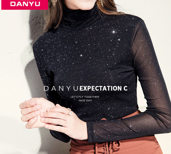 Moderna ženska polo majica sa sjajnim efektom