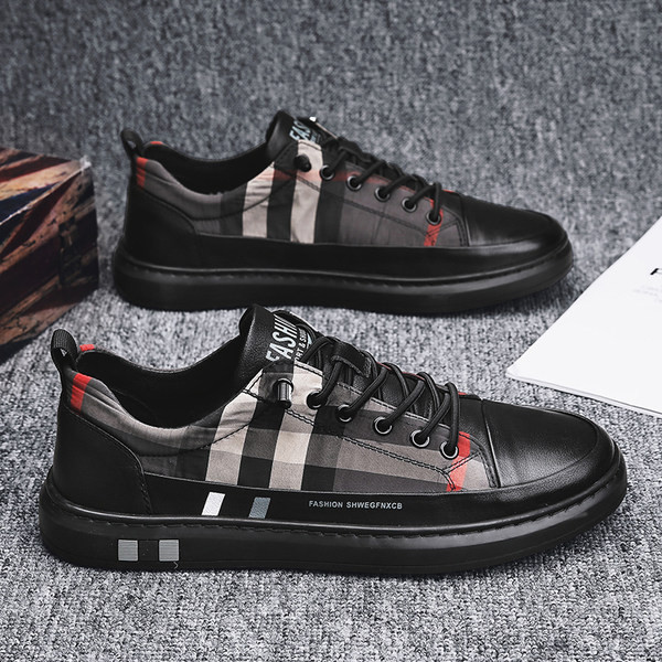 Muške casual tenisice od eko kože crne boje