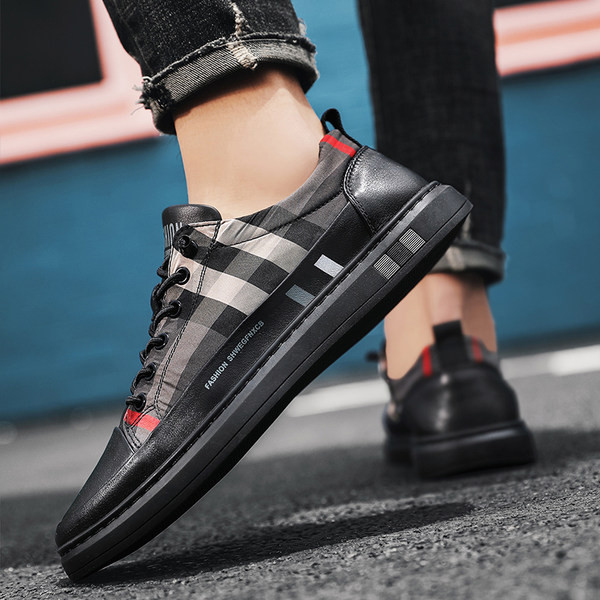 Muške casual tenisice od eko kože crne boje