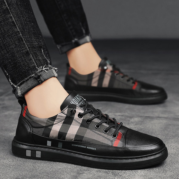 Muške casual tenisice od eko kože crne boje