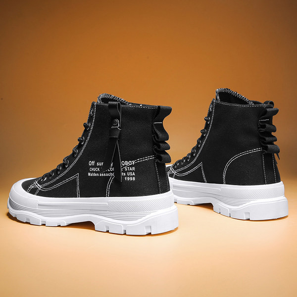 Uus must-valge meeste lõuendist tossude mudel