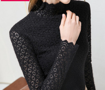 Ženska moderna bluza s polo kragnom i dugim rukavima