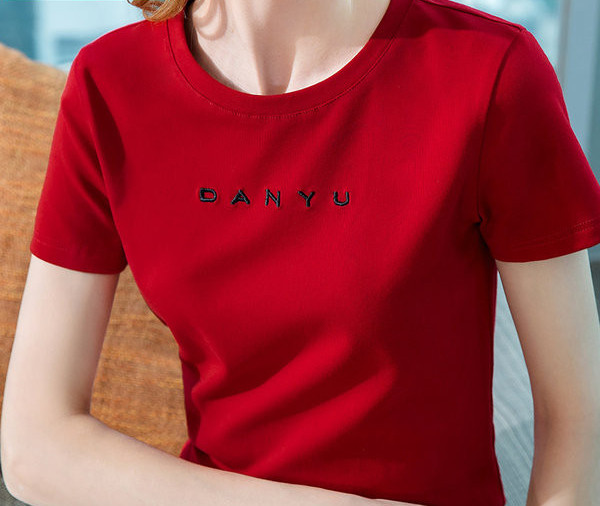 Tricou casual cu mâneci scurte și inscripție