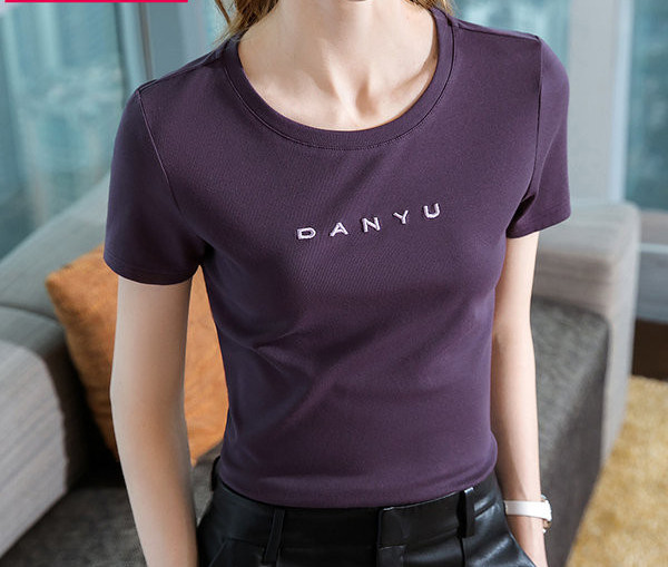 Tricou casual cu mâneci scurte și inscripție