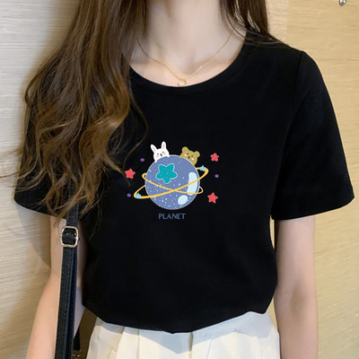 Pamučna ljetna majica s aplikacijom u boji