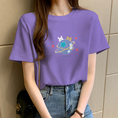 Pamučna ljetna majica s aplikacijom u boji