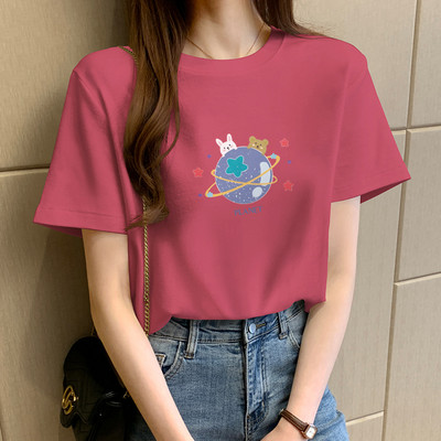 Pamučna ljetna majica s aplikacijom u boji