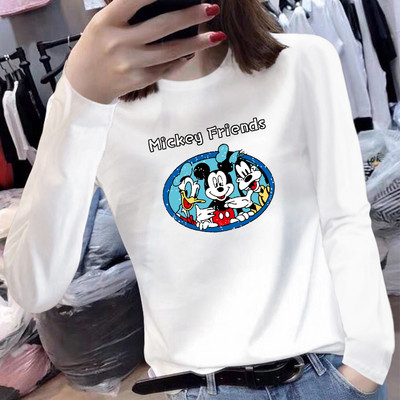 Γυναικεία βαμβακερή μπλούζα με μακριά μανίκια - δύο μοντέλα