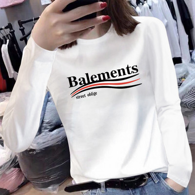 Γυναικεία βαμβακερή μπλούζα με μακριά μανίκια - δύο μοντέλα