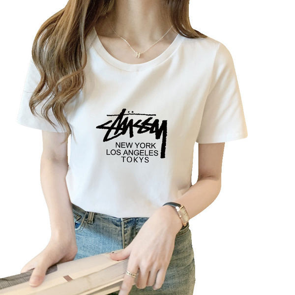 Ležerna pamučna majica s printom - različite boje