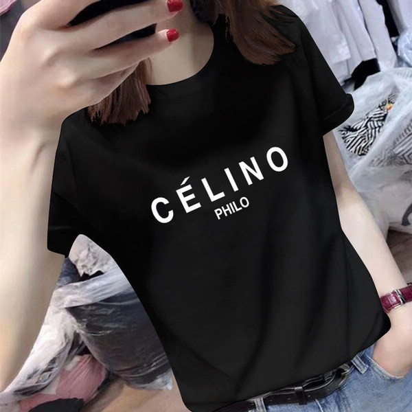 Ženska majica s natpisima i printom