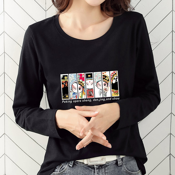 Bluza de dama din bumbac cu imprimeu color