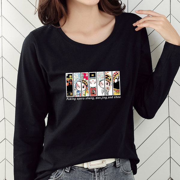 Bluza de dama din bumbac cu imprimeu color