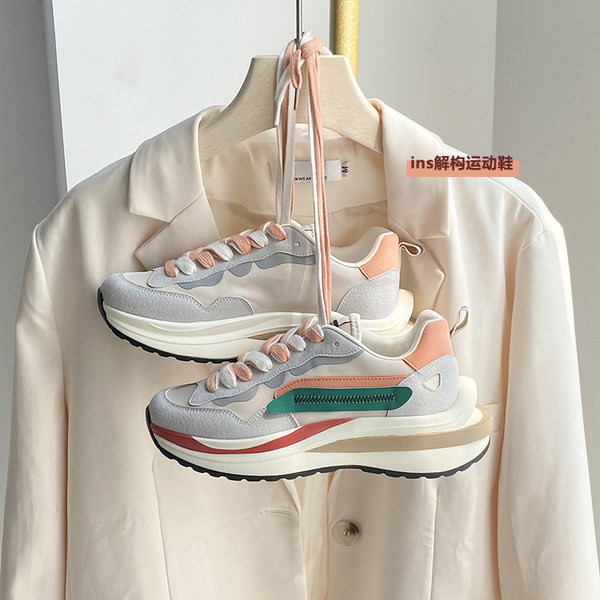 Adidasi eleganti de dama cu fermoar si talpa plata